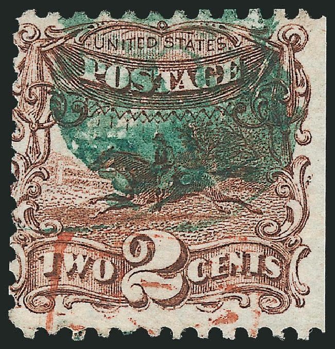 Value of US Stamp Scott Cat. # 113 - 2c 1869 Pictorial Horse Rider. Robert Siegel Auction Galleries, Mar 2014, Sale 1067, Lot 1101
