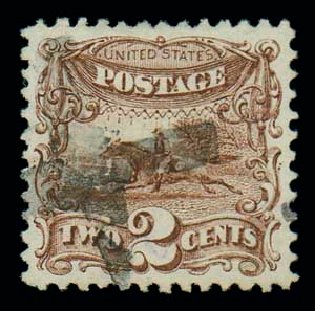 US Stamp Prices Scott #113 - 2c 1869 Pictorial Horse Rider. Matthew Bennett International, Dec 2007, Sale 323, Lot 264