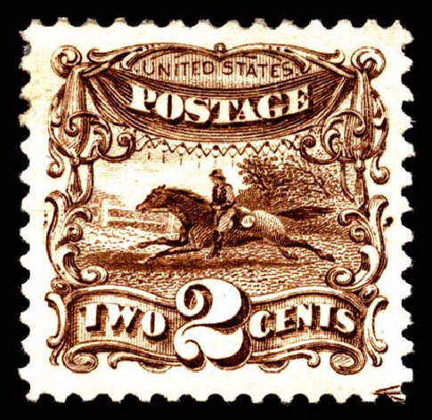 US Stamps Value Scott Catalog 113 - 2c 1869 Pictorial Horse Rider. Matthew Bennett International, Jun 2008, Sale 328, Lot 604