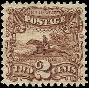 Prices of US Stamp Scott Cat. #113: 2c 1869 Pictorial Horse Rider. Regency-Superior, Nov 2014, Sale 108, Lot 254