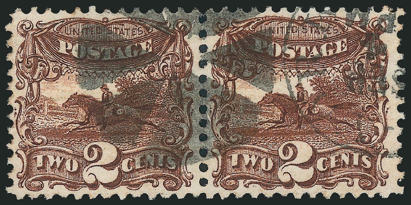 US Stamp Price Scott Catalog 113 - 2c 1869 Pictorial Horse Rider. Robert Siegel Auction Galleries, Mar 2011, Sale 1004, Lot 24
