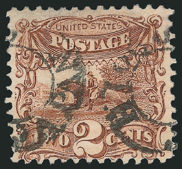 Price of US Stamps Scott Catalogue #113: 2c 1869 Pictorial Horse Rider. Robert Siegel Auction Galleries, Mar 2011, Sale 1007, Lot 2274