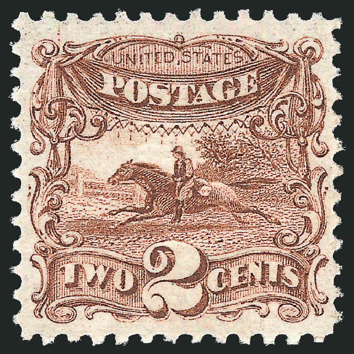 Costs of US Stamp Scott Catalog # 113 - 2c 1869 Pictorial Horse Rider. Robert Siegel Auction Galleries, Mar 2012, Sale 1019, Lot 434