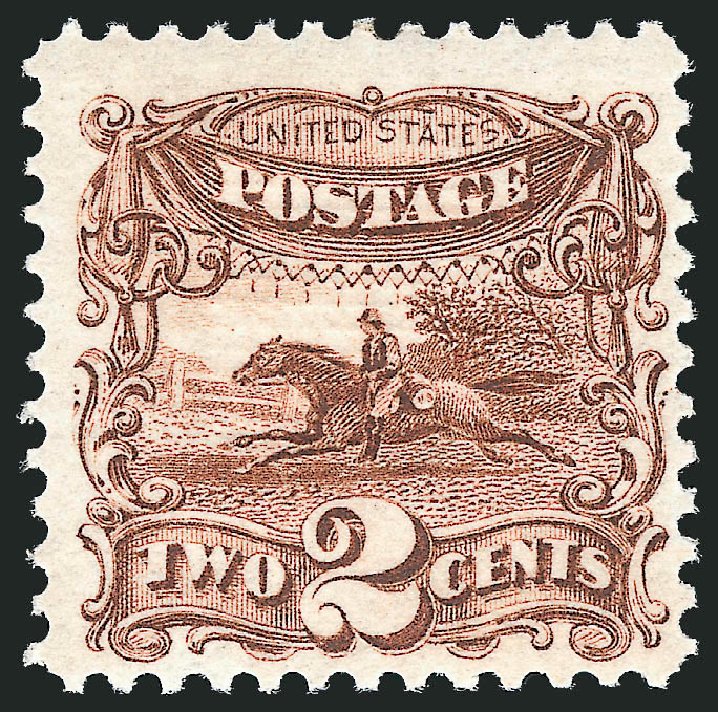 Cost of US Stamps Scott Catalog #113: 1869 2c Pictorial Horse Rider. Robert Siegel Auction Galleries, Sep 2009, Sale 976, Lot 1434