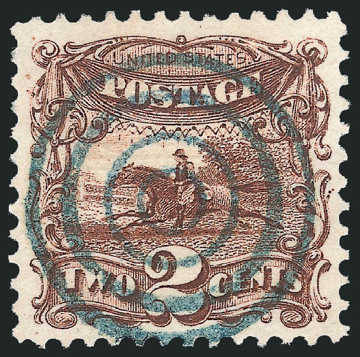 Value of US Stamps Scott Cat. # 113 - 2c 1869 Pictorial Horse Rider. Robert Siegel Auction Galleries, Oct 2010, Sale 997, Lot 5444