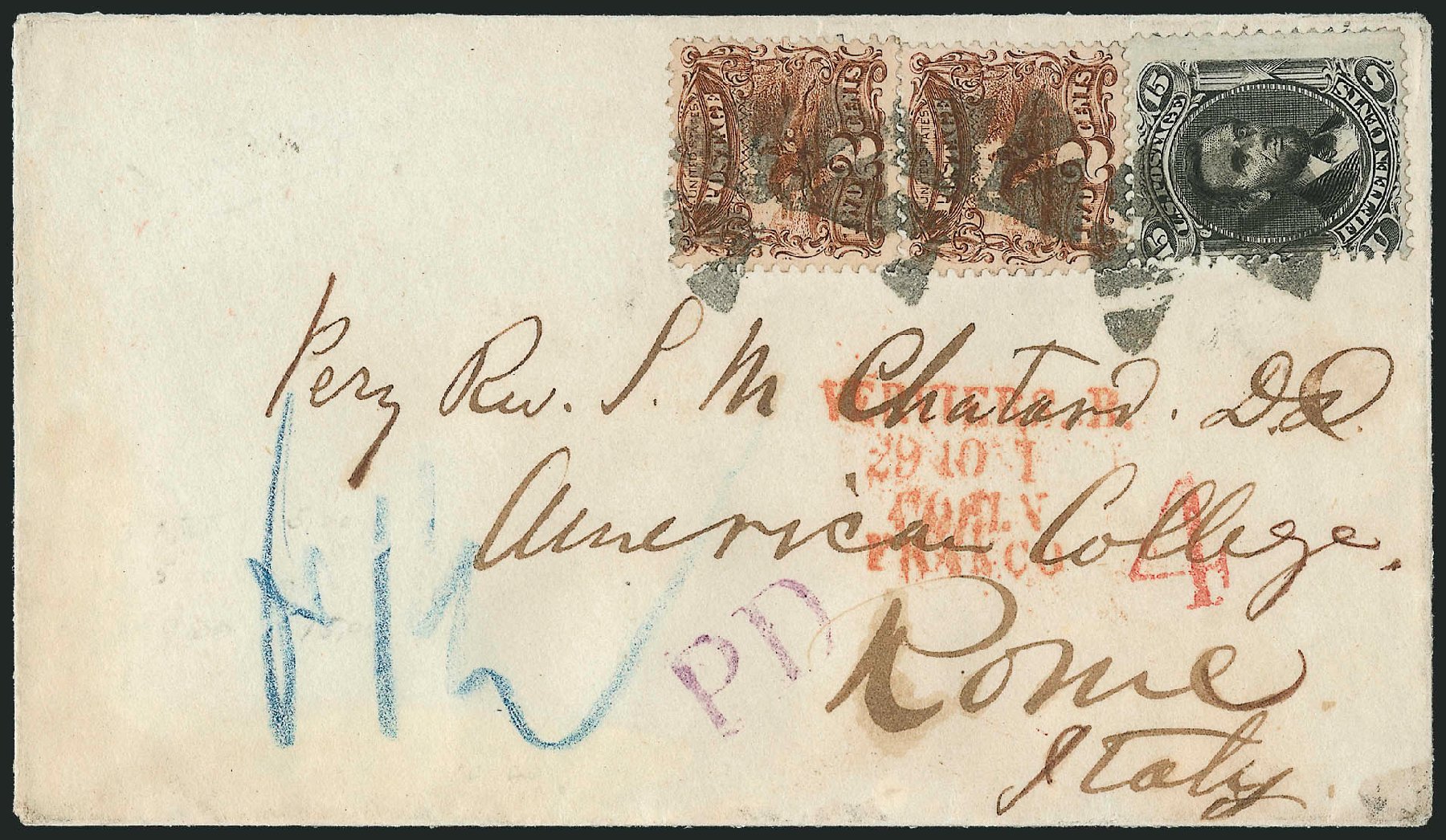 Values of US Stamps Scott Catalog # 113 - 2c 1869 Pictorial Horse Rider. Robert Siegel Auction Galleries, Mar 2011, Sale 1004, Lot 35
