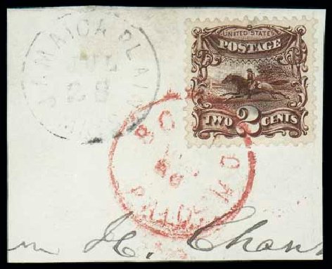 Value of US Stamp Scott 113: 2c 1869 Pictorial Horse Rider. Matthew Bennett International, Dec 2007, Sale 323, Lot 262