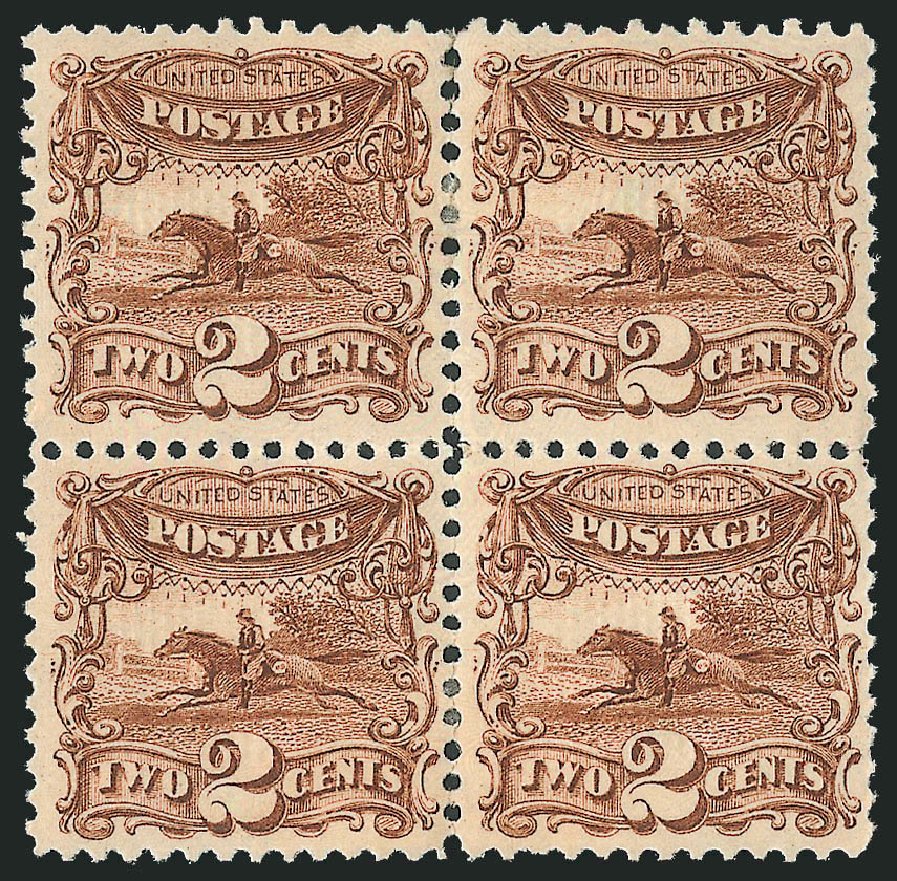 Costs of US Stamp Scott Catalog 113 - 2c 1869 Pictorial Horse Rider. Robert Siegel Auction Galleries, Mar 2012, Sale 1021, Lot 292