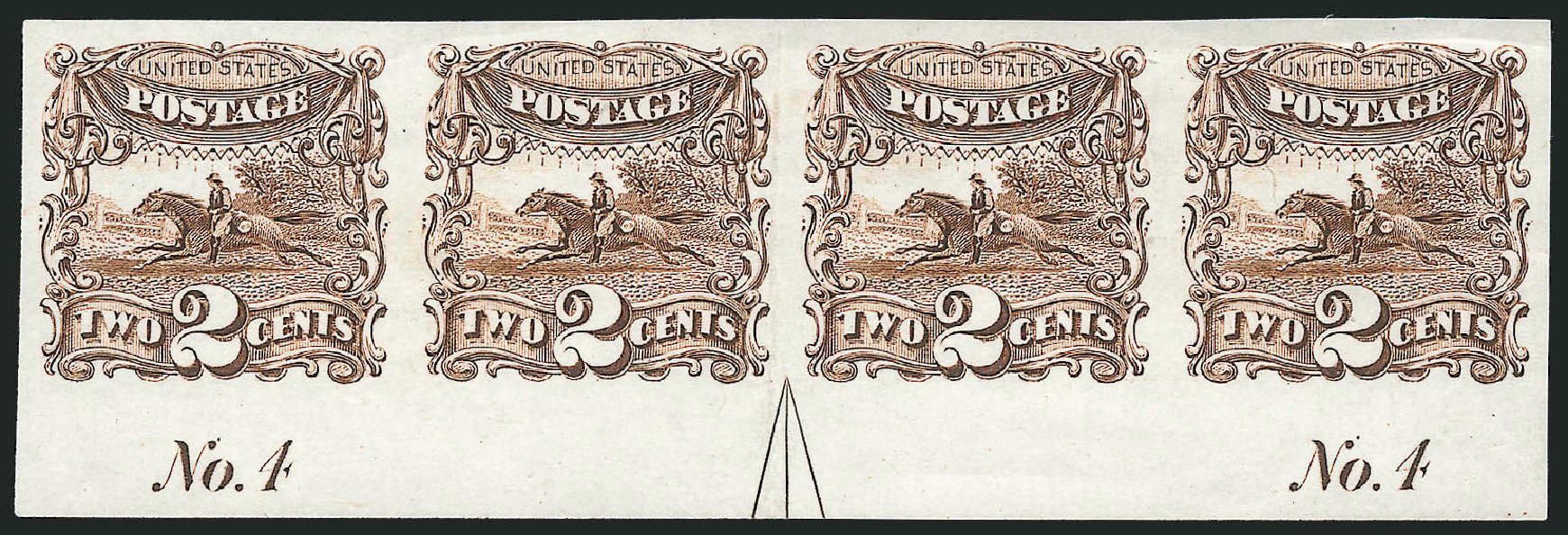 US Stamp Price Scott #113 - 1869 2c Pictorial Horse Rider. Robert Siegel Auction Galleries, Jun 2012, Sale 1026, Lot 1062