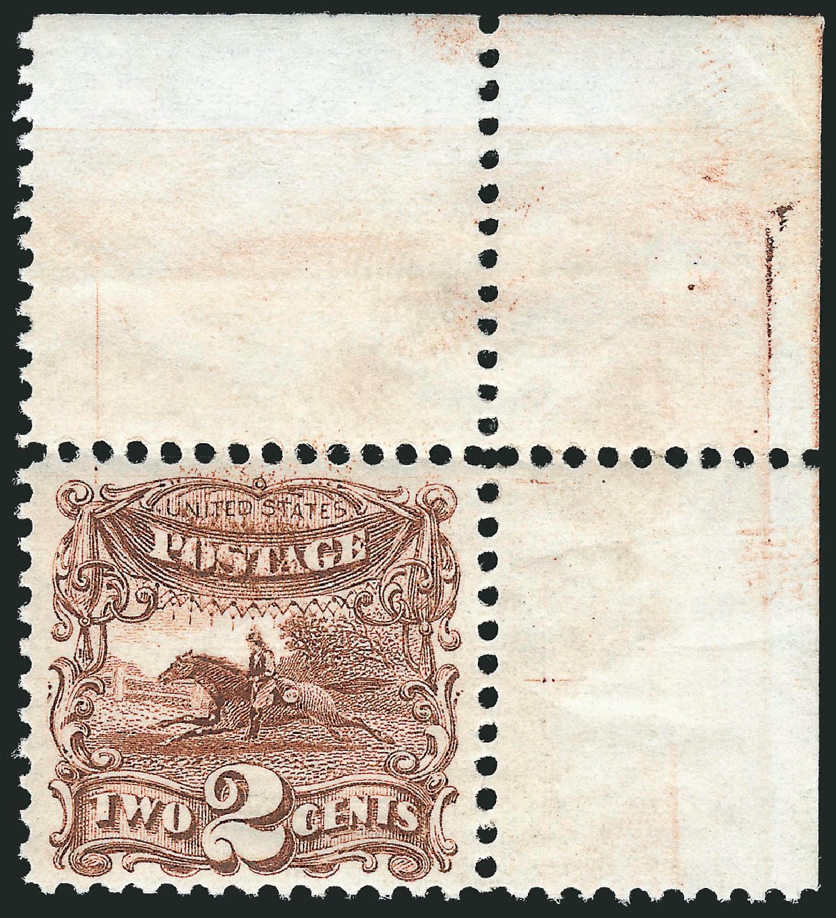 Costs of US Stamp Scott Catalog 113: 2c 1869 Pictorial Horse Rider. Robert Siegel Auction Galleries, Feb 2015, Sale 1092, Lot 1082