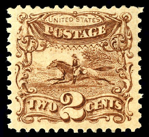 Cost of US Stamp Scott #113 - 1869 2c Pictorial Horse Rider. Matthew Bennett International, Dec 2008, Sale 330, Lot 1563