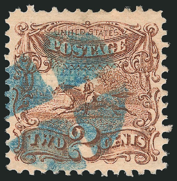 Prices of US Stamp Scott Cat. 113 - 1869 2c Pictorial Horse Rider. Robert Siegel Auction Galleries, Dec 2011, Sale 1017, Lot 543