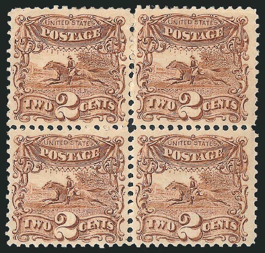 Price of US Stamp Scott 113 - 1869 2c Pictorial Horse Rider. Robert Siegel Auction Galleries, Mar 2012, Sale 1021, Lot 293