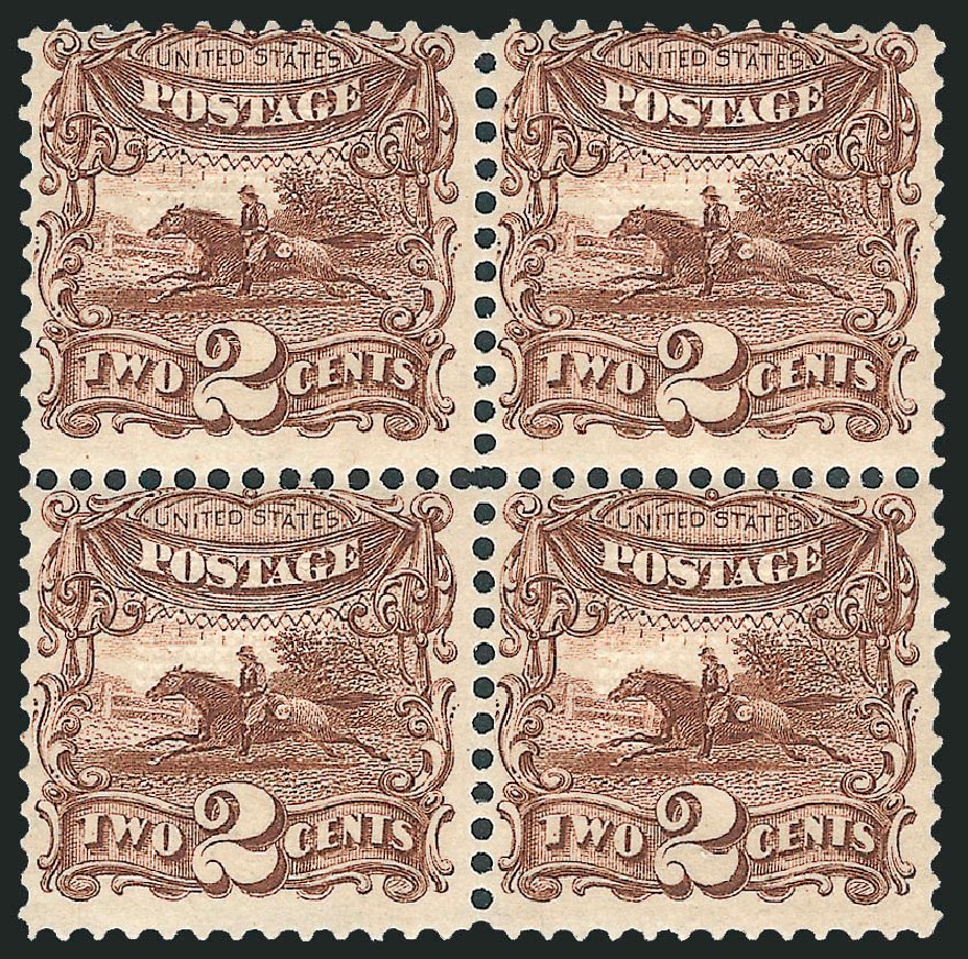 Value of US Stamp Scott #113 - 2c 1869 Pictorial Horse Rider. Robert Siegel Auction Galleries, Dec 2012, Sale 1037, Lot 1656