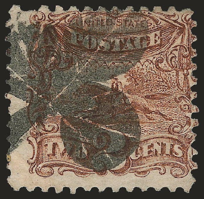 US Stamp Values Scott Catalog # 113 - 1869 2c Pictorial Horse Rider. Robert Siegel Auction Galleries, Apr 2010, Sale 984, Lot 376