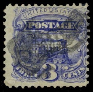 US Stamps Prices Scott Catalogue 114 - 1869 3c Pictorial Locomotive. Daniel Kelleher Auctions, Jan 2015, Sale 663, Lot 1337