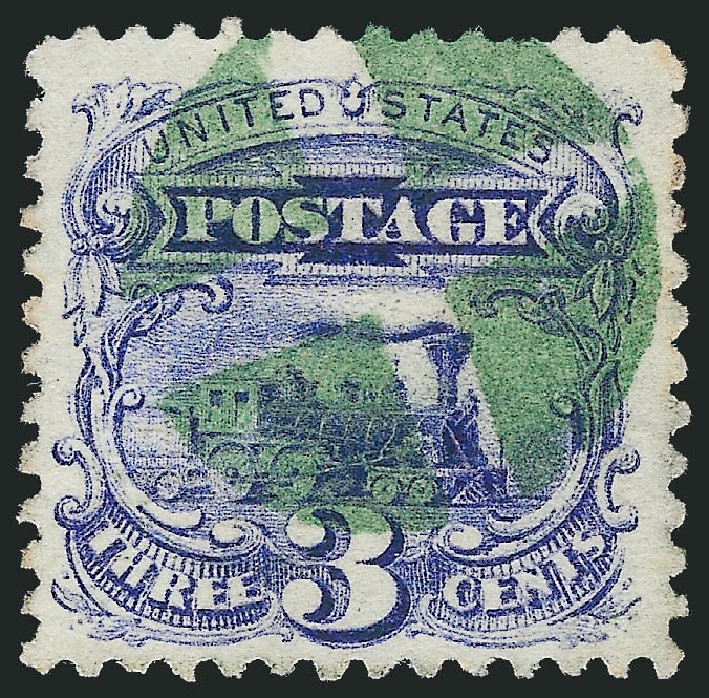 Costs of US Stamps Scott Cat. 114 - 3c 1869 Pictorial Locomotive. Robert Siegel Auction Galleries, Mar 2011, Sale 1004, Lot 57