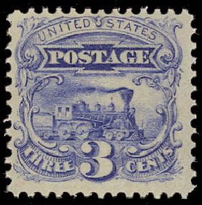 Prices of US Stamps Scott # 114: 1869 3c Pictorial Locomotive. Daniel Kelleher Auctions, Jan 2012, Sale 628, Lot 278