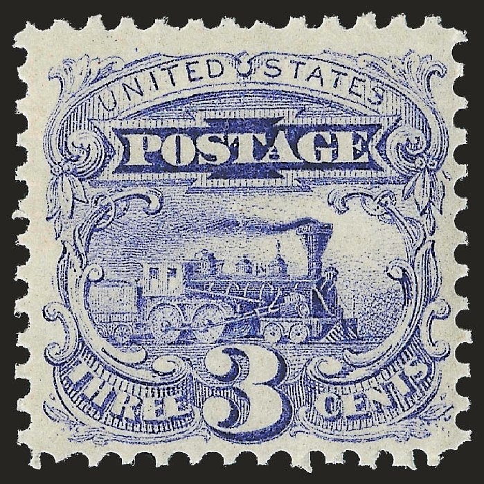 Costs of US Stamp Scott Catalog # 114: 1869 3c Pictorial Locomotive. Robert Siegel Auction Galleries, Dec 2009, Sale 982, Lot 5308