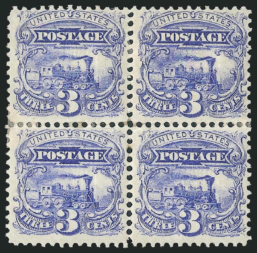 Price of US Stamps Scott #114: 1869 3c Pictorial Locomotive. Robert Siegel Auction Galleries, Mar 2012, Sale 1021, Lot 299