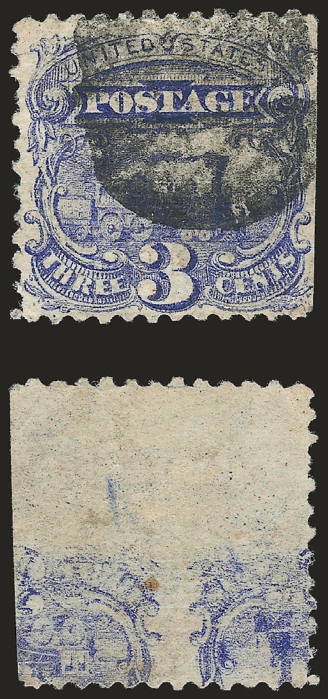 US Stamps Price Scott Cat. # 114: 1869 3c Pictorial Locomotive. Robert Siegel Auction Galleries, Jun 2009, Sale 973, Lot 99