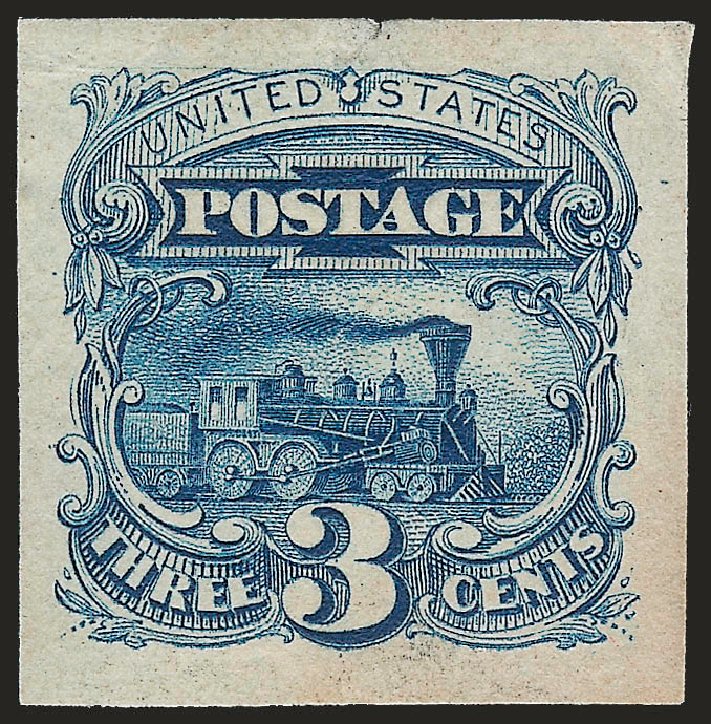 US Stamps Prices Scott Cat. #114: 1869 3c Pictorial Locomotive. Robert Siegel Auction Galleries, Jun 2009, Sale 975, Lot 1019