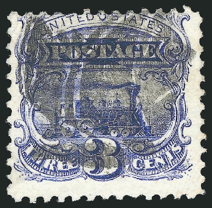 US Stamp Prices Scott Catalogue 114: 3c 1869 Pictorial Locomotive. Robert Siegel Auction Galleries, Oct 2011, Sale 1013, Lot 160