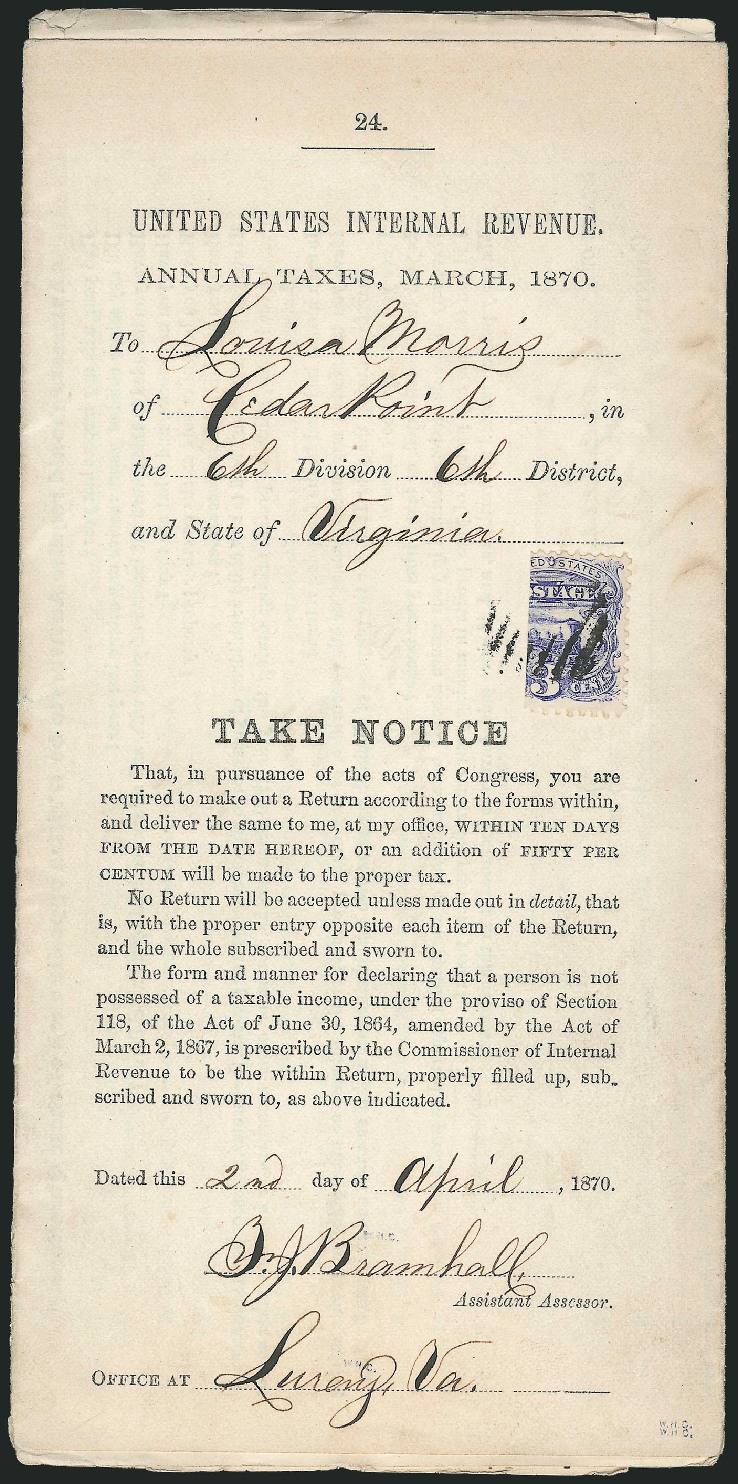 US Stamp Prices Scott Catalogue 114 - 1869 3c Pictorial Locomotive. Robert Siegel Auction Galleries, Mar 2012, Sale 1021, Lot 300