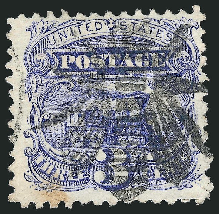 Cost of US Stamp Scott Catalog #114: 3c 1869 Pictorial Locomotive. Robert Siegel Auction Galleries, Sep 2009, Sale 976, Lot 1440