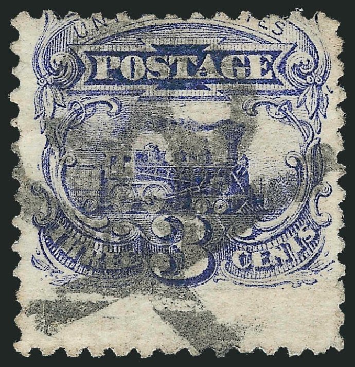 Cost of US Stamp Scott Catalogue #114 - 3c 1869 Pictorial Locomotive. Robert Siegel Auction Galleries, Dec 2010, Sale 1000, Lot 1081