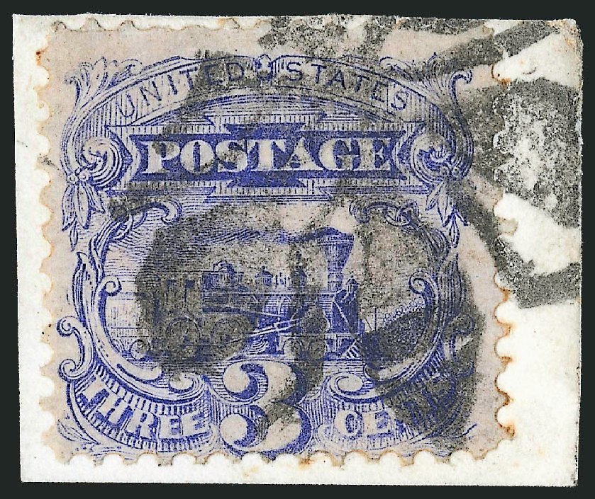 Costs of US Stamps Scott # 114: 1869 3c Pictorial Locomotive. Robert Siegel Auction Galleries, Oct 2011, Sale 1013, Lot 171