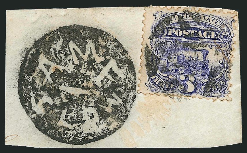 Costs of US Stamps Scott Catalog 114 - 1869 3c Pictorial Locomotive. Robert Siegel Auction Galleries, Dec 2009, Sale 982, Lot 5311