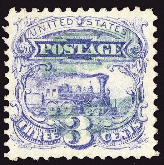 US Stamps Price Scott Catalogue #114: 3c 1869 Pictorial Locomotive. Spink Shreves Galleries, Jan 2014, Sale 146, Lot 241