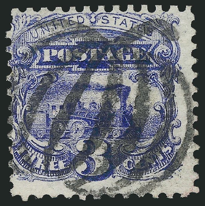 Prices of US Stamps Scott Catalogue 114: 3c 1869 Pictorial Locomotive. Robert Siegel Auction Galleries, Mar 2011, Sale 1004, Lot 44