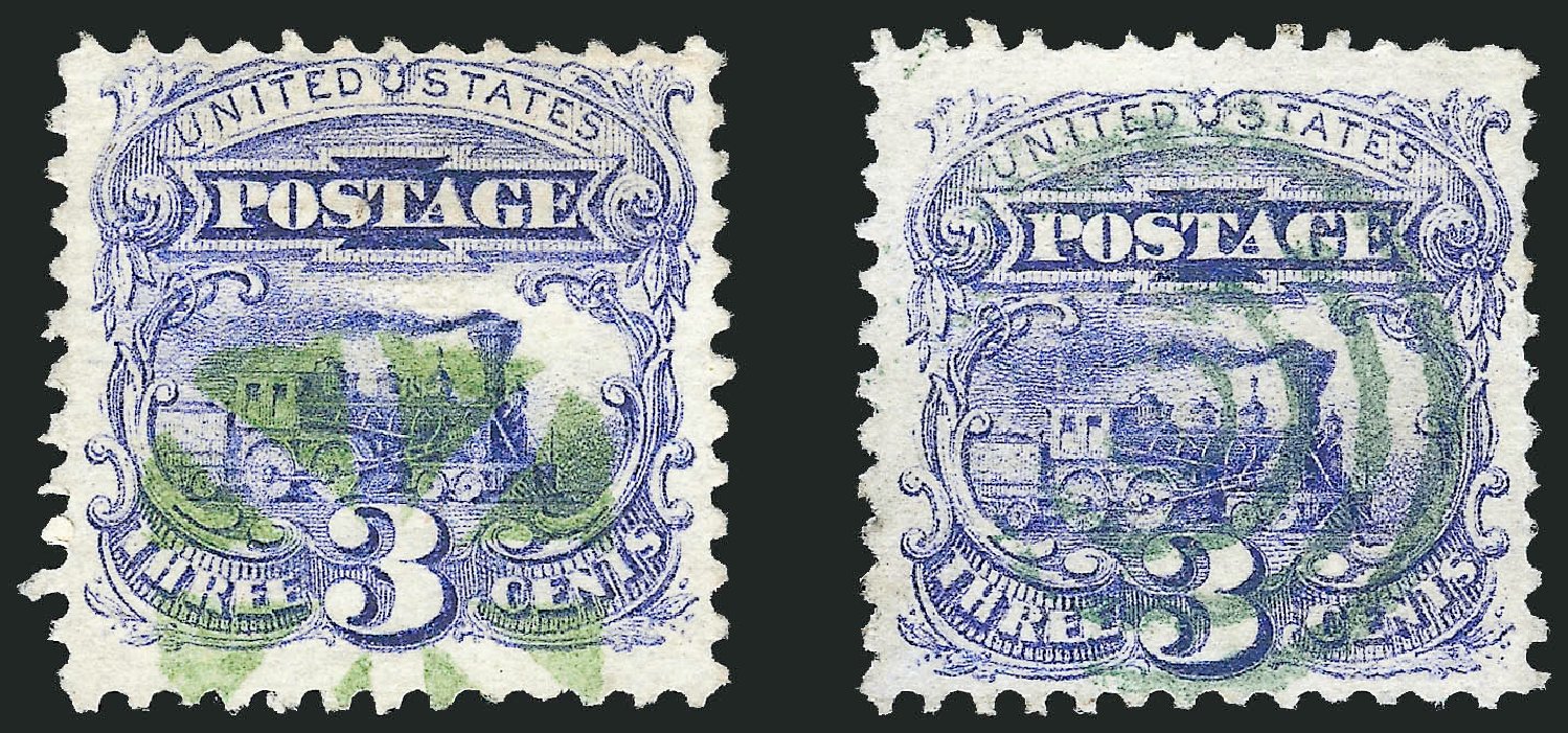 Price of US Stamps Scott 114 - 1869 3c Pictorial Locomotive. Robert Siegel Auction Galleries, Jun 2011, Sale 1011, Lot 494