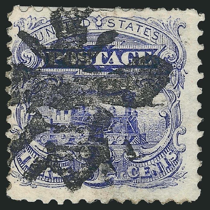 US Stamp Value Scott Catalogue 114: 3c 1869 Pictorial Locomotive. Robert Siegel Auction Galleries, Oct 2011, Sale 1013, Lot 174