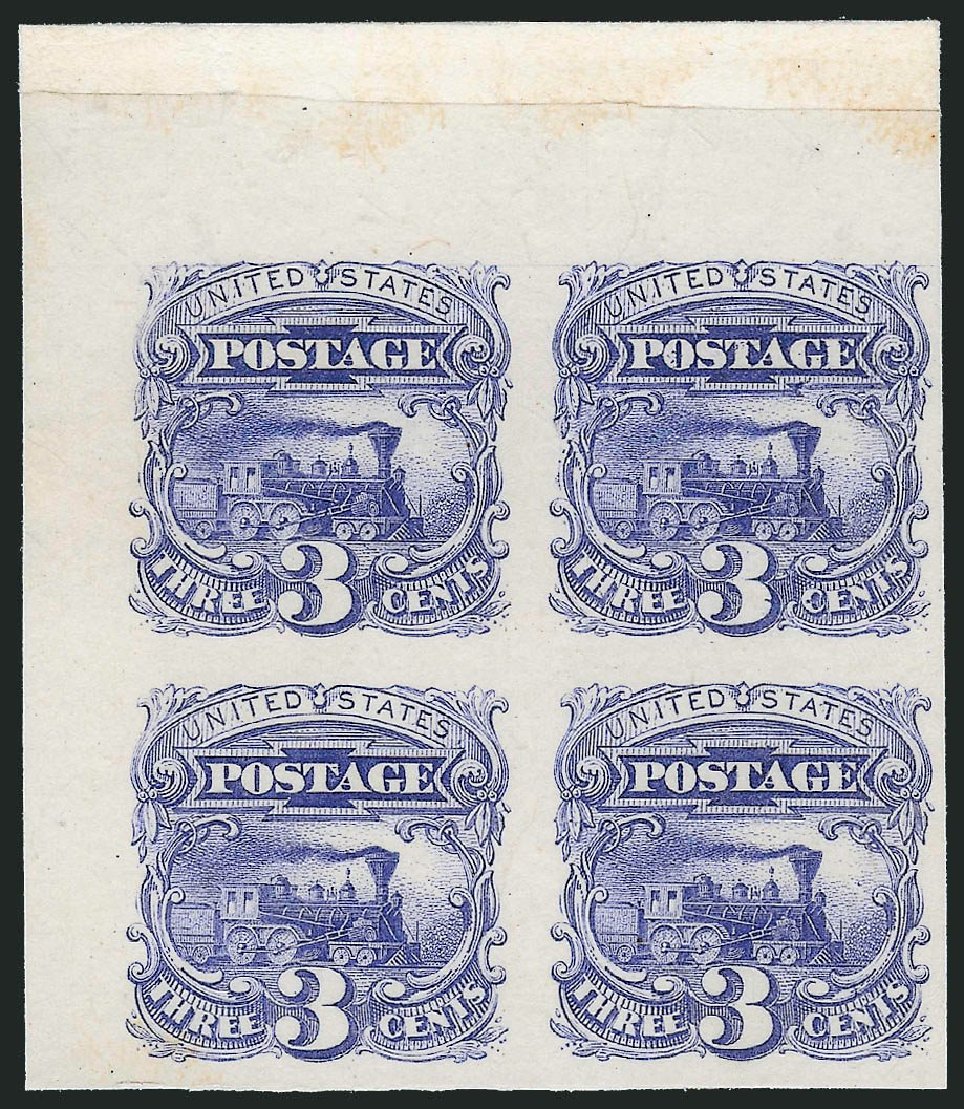 Prices of US Stamp Scott Catalog #114 - 3c 1869 Pictorial Locomotive. Robert Siegel Auction Galleries, May 2013, Sale 1044, Lot 54