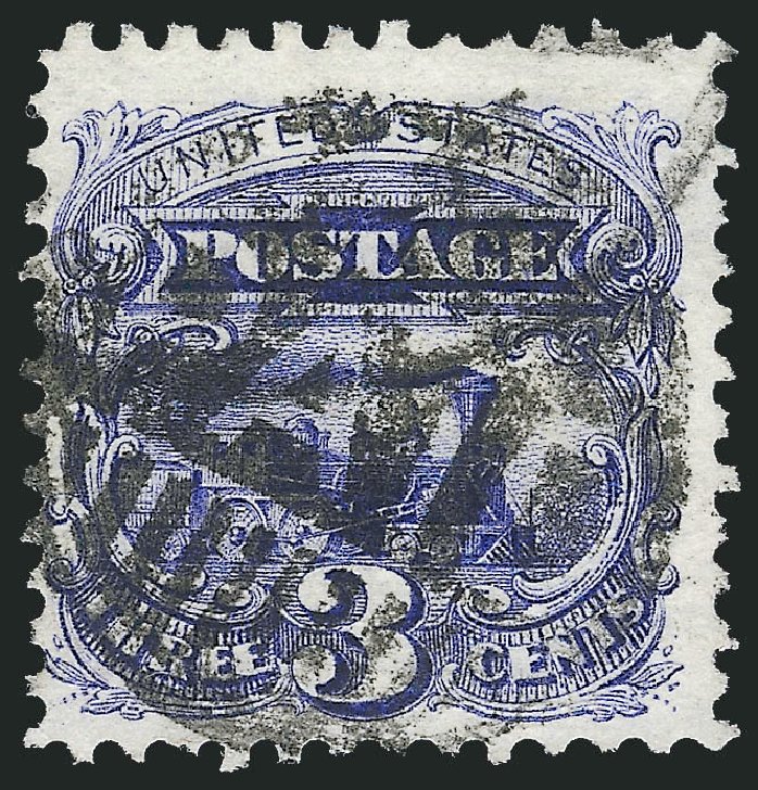 US Stamps Price Scott Cat. # 114 - 1869 3c Pictorial Locomotive. Robert Siegel Auction Galleries, Dec 2013, Sale 1062, Lot 305