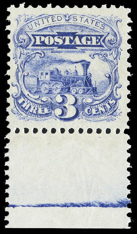 Prices of US Stamp Scott Cat. # 114: 3c 1869 Pictorial Locomotive. Matthew Bennett International, Sep 2012, Sale 346, Lot 712