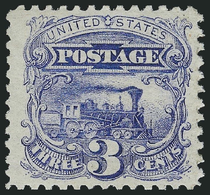 Cost of US Stamp Scott Catalog # 114 - 1869 3c Pictorial Locomotive. Robert Siegel Auction Galleries, Nov 2013, Sale 1061, Lot 3532