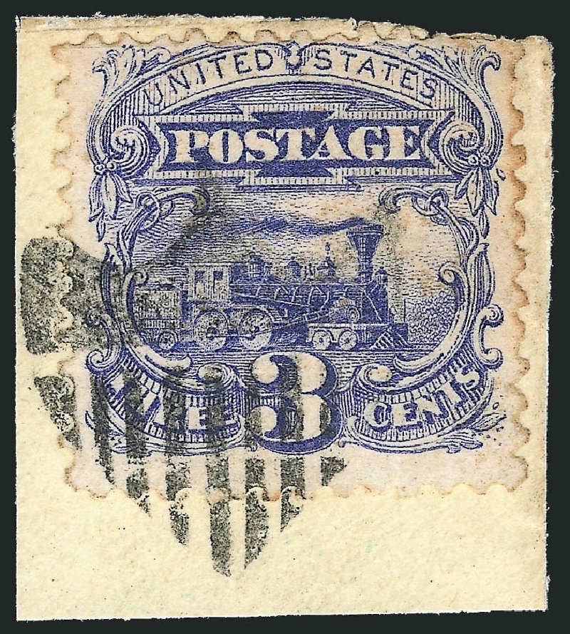 Values of US Stamp Scott Catalogue #114 - 1869 3c Pictorial Locomotive. Robert Siegel Auction Galleries, Mar 2011, Sale 1004, Lot 43