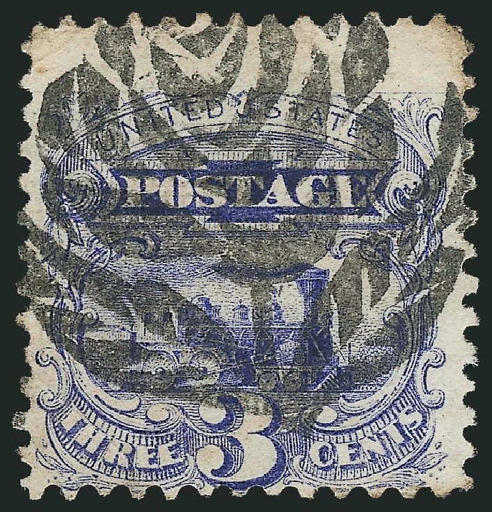 Cost of US Stamps Scott Cat. # 114: 3c 1869 Pictorial Locomotive. Robert Siegel Auction Galleries, Oct 2011, Sale 1013, Lot 163