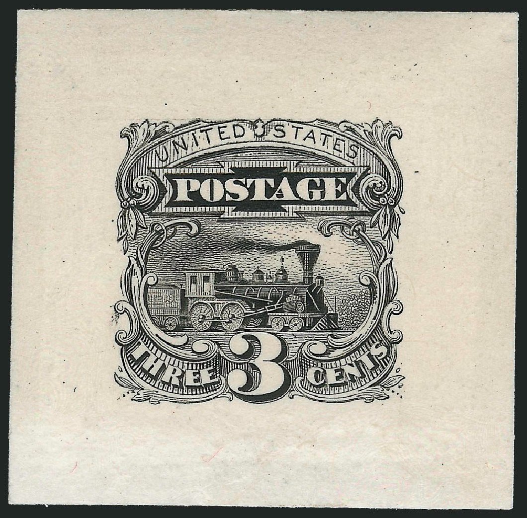 Prices of US Stamps Scott Catalogue 114: 1869 3c Pictorial Locomotive. Robert Siegel Auction Galleries, May 2013, Sale 1044, Lot 53