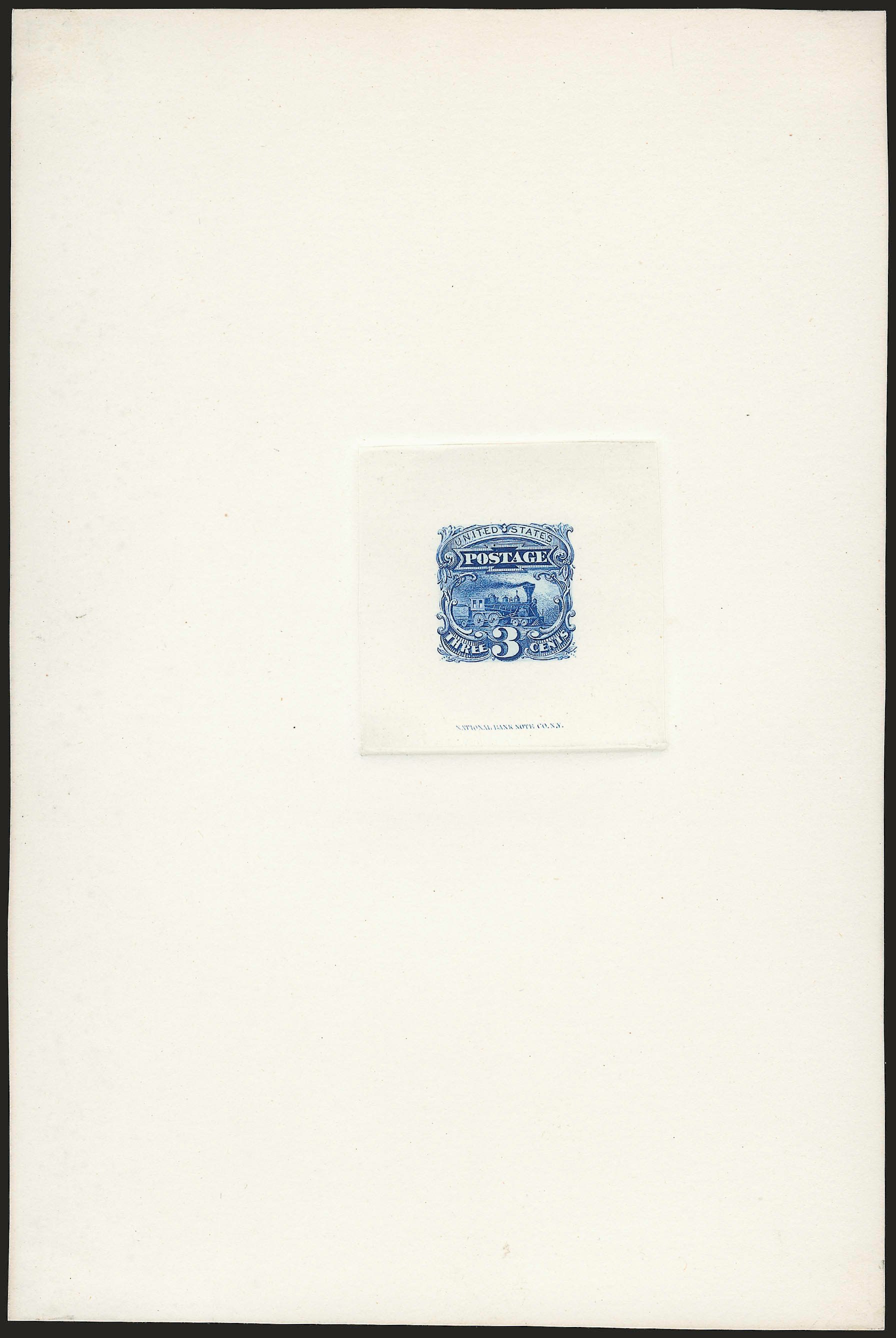 US Stamps Value Scott Cat. 114: 3c 1869 Pictorial Locomotive. Robert Siegel Auction Galleries, Jun 2009, Sale 975, Lot 1016