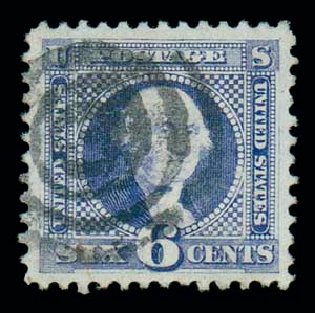 US Stamps Prices Scott Cat. #115 - 1869 6c Pictorial Washington. Matthew Bennett International, Dec 2007, Sale 323, Lot 277