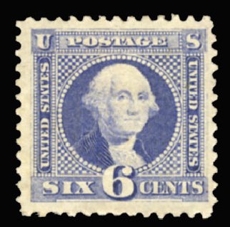Price of US Stamp Scott Cat. 115 - 1869 6c Pictorial Washington. Cherrystone Auctions, Sep 2013, Sale 201309, Lot 7