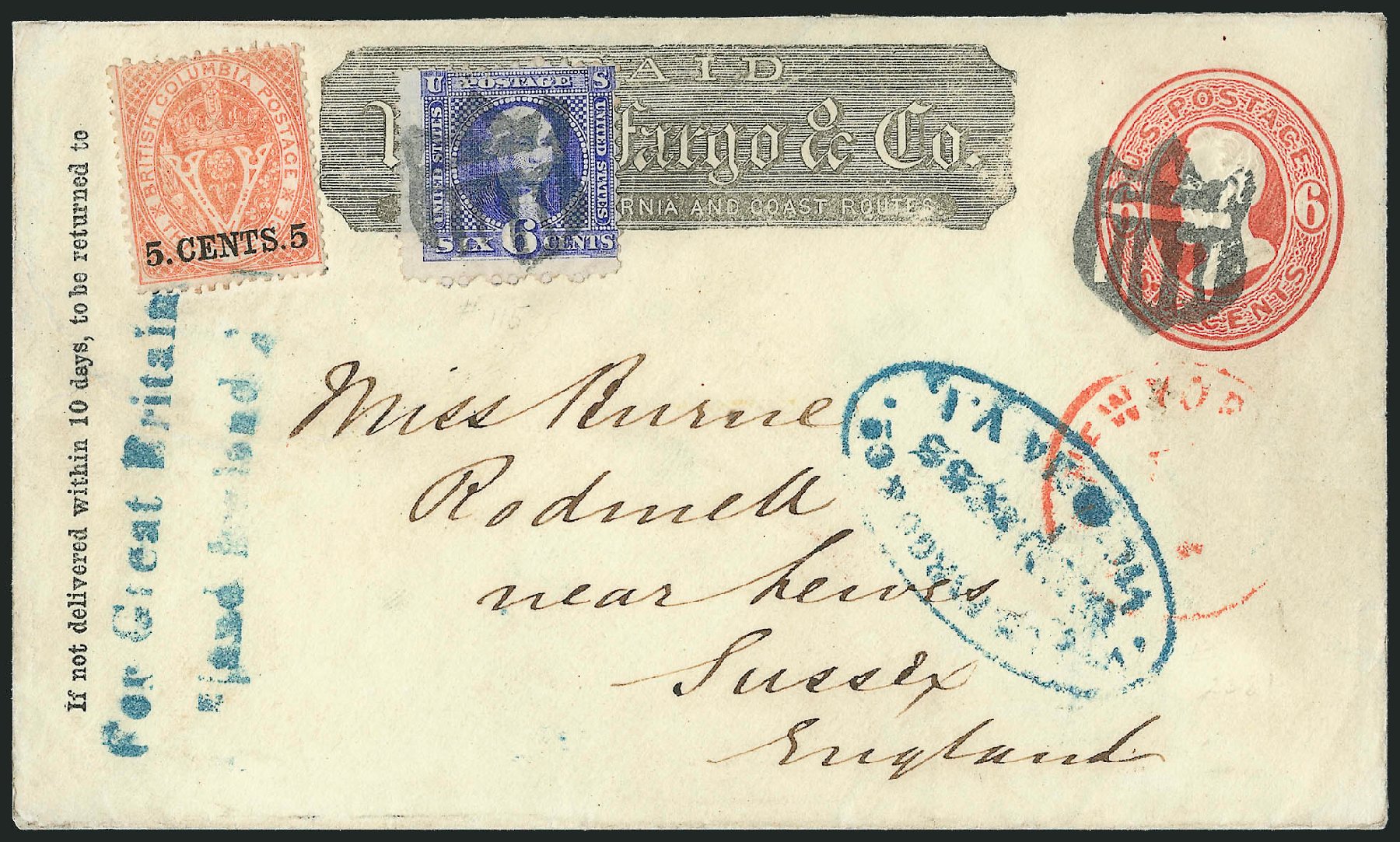 Value of US Stamps Scott Cat. 115 - 1869 6c Pictorial Washington. Robert Siegel Auction Galleries, Mar 2011, Sale 1004, Lot 97