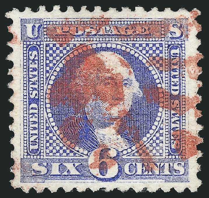 Costs of US Stamps Scott Cat. # 115: 1869 6c Pictorial Washington. Robert Siegel Auction Galleries, Oct 2012, Sale 1032, Lot 3187