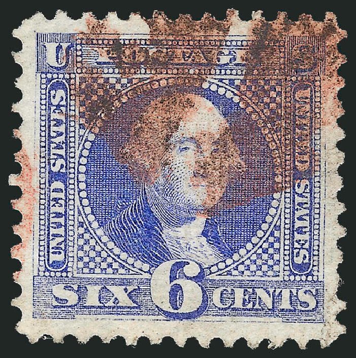 Cost of US Stamp Scott Catalogue #115 - 6c 1869 Pictorial Washington. Robert Siegel Auction Galleries, Dec 2013, Sale 1062, Lot 307