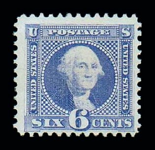 US Stamps Values Scott Catalog 115 - 1869 6c Pictorial Washington. Matthew Bennett International, Dec 2007, Sale 325, Lot 1588